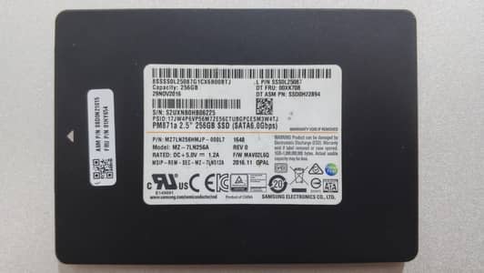 Samsung 256GB SATA SSD