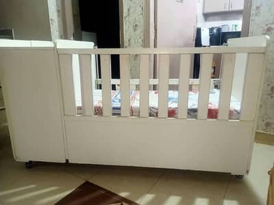 Baby Swing & Baby Cot  Wooden Baby Swing Kids Bed