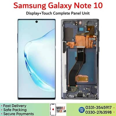 samsung note 10 screen orignal fitted in frame