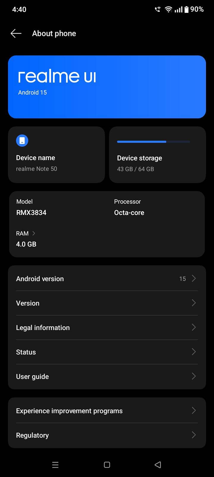 Realme Note 50 5