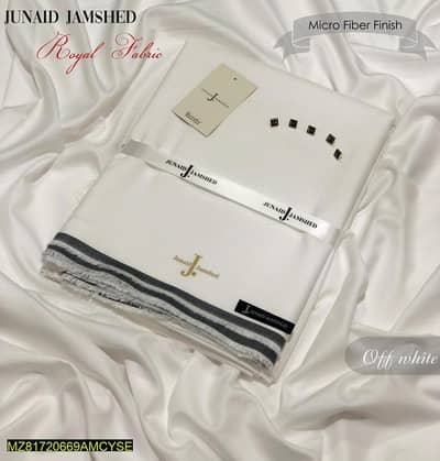 Men's Off White Boski Unstitched Suit | 4 Meter