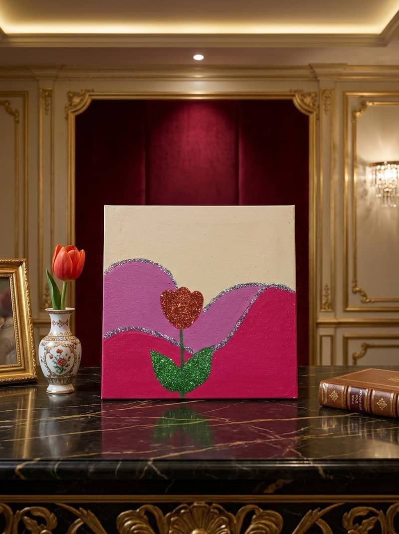 Canvas Flower design wall hanging contact: +92 329 6163020 - Other ...