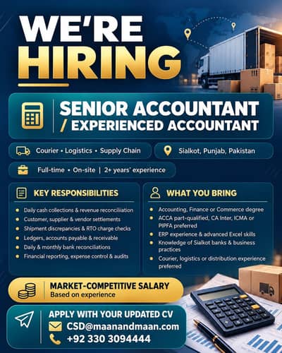 required senior Experience accountant