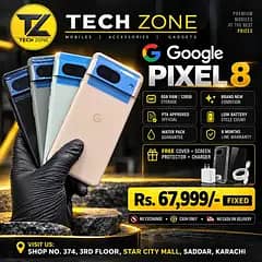 Google Pixel 8 8GB 128GB PTA Approved Official | Brand New