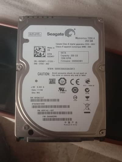 Seagate 250GB Laptop Hard Disk