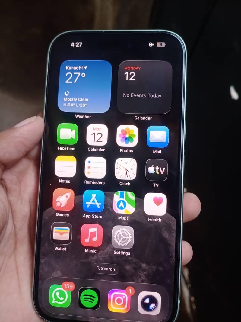 Apple iPhone 15 128GB JV Soft Mint  100% Battery 7