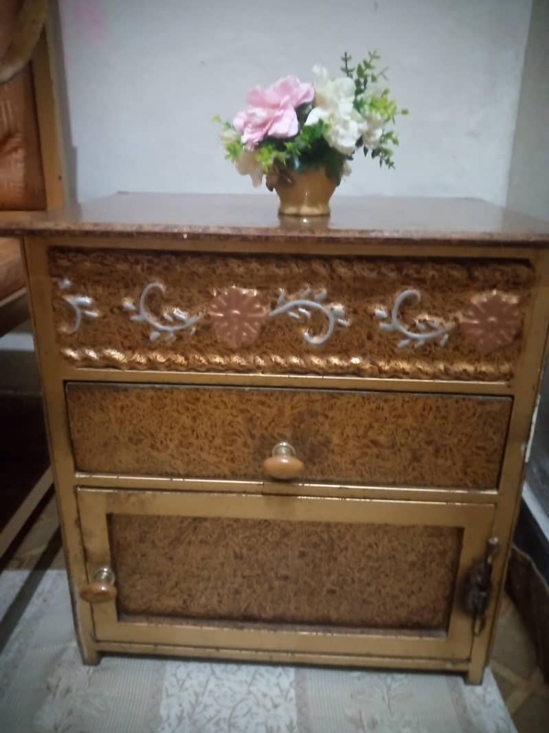 bed and side table 1