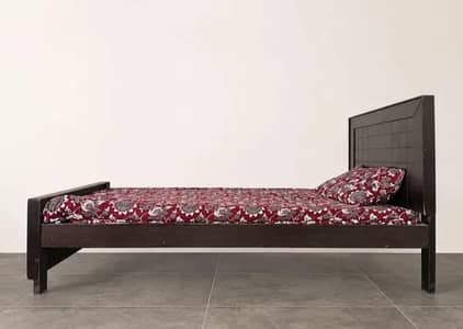 Single Wooden Bed