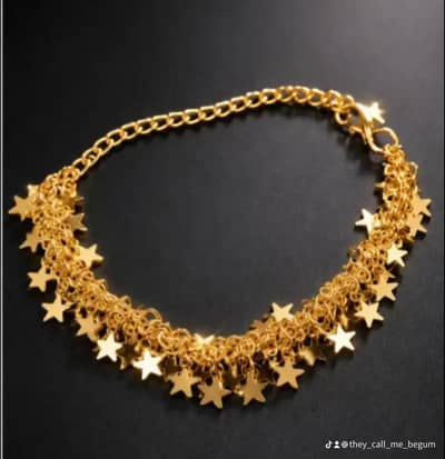 Gold silver Star Bracelet.