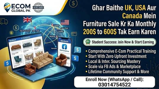 Facebook Marketplace Course -UK &USA Furniture Selling Earn 35k to 50k