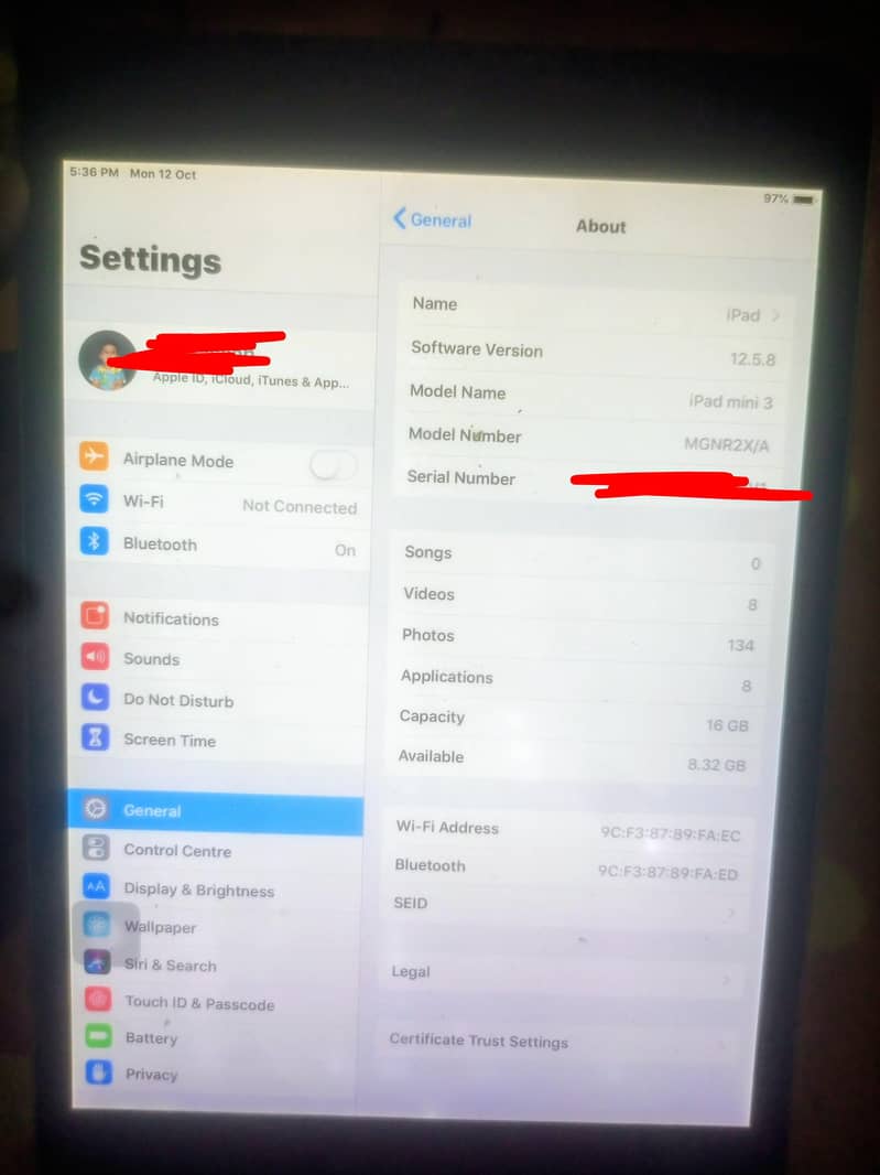Ipad Mini 3.16gb. 1