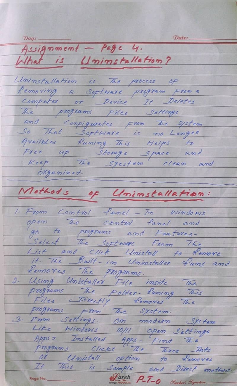 assignment handwriting 1