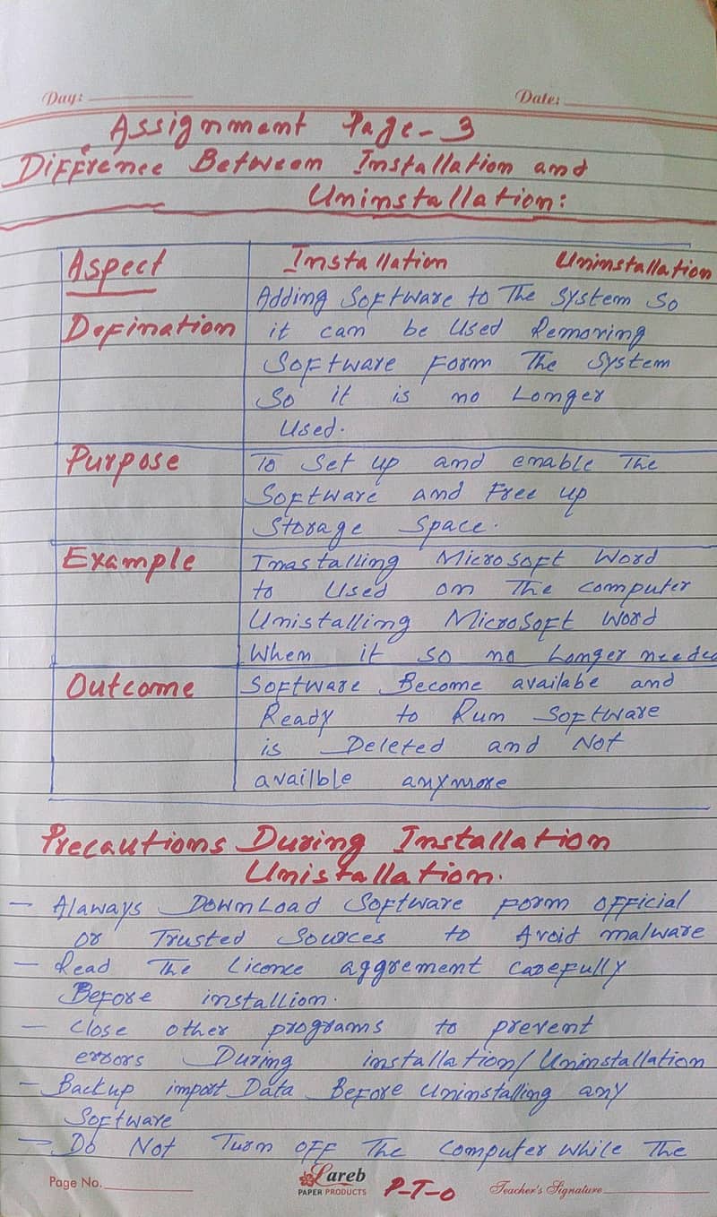 assignment handwriting 3