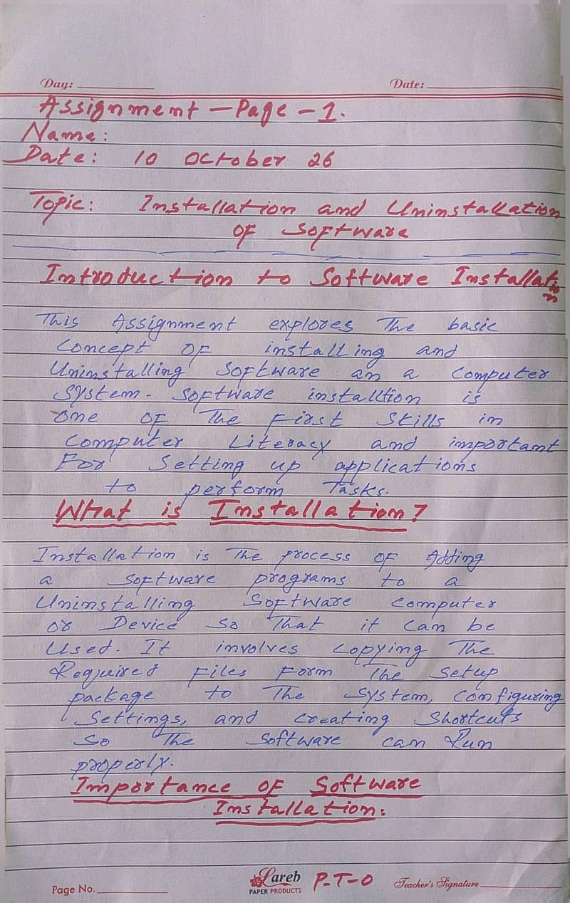assignment handwriting 6