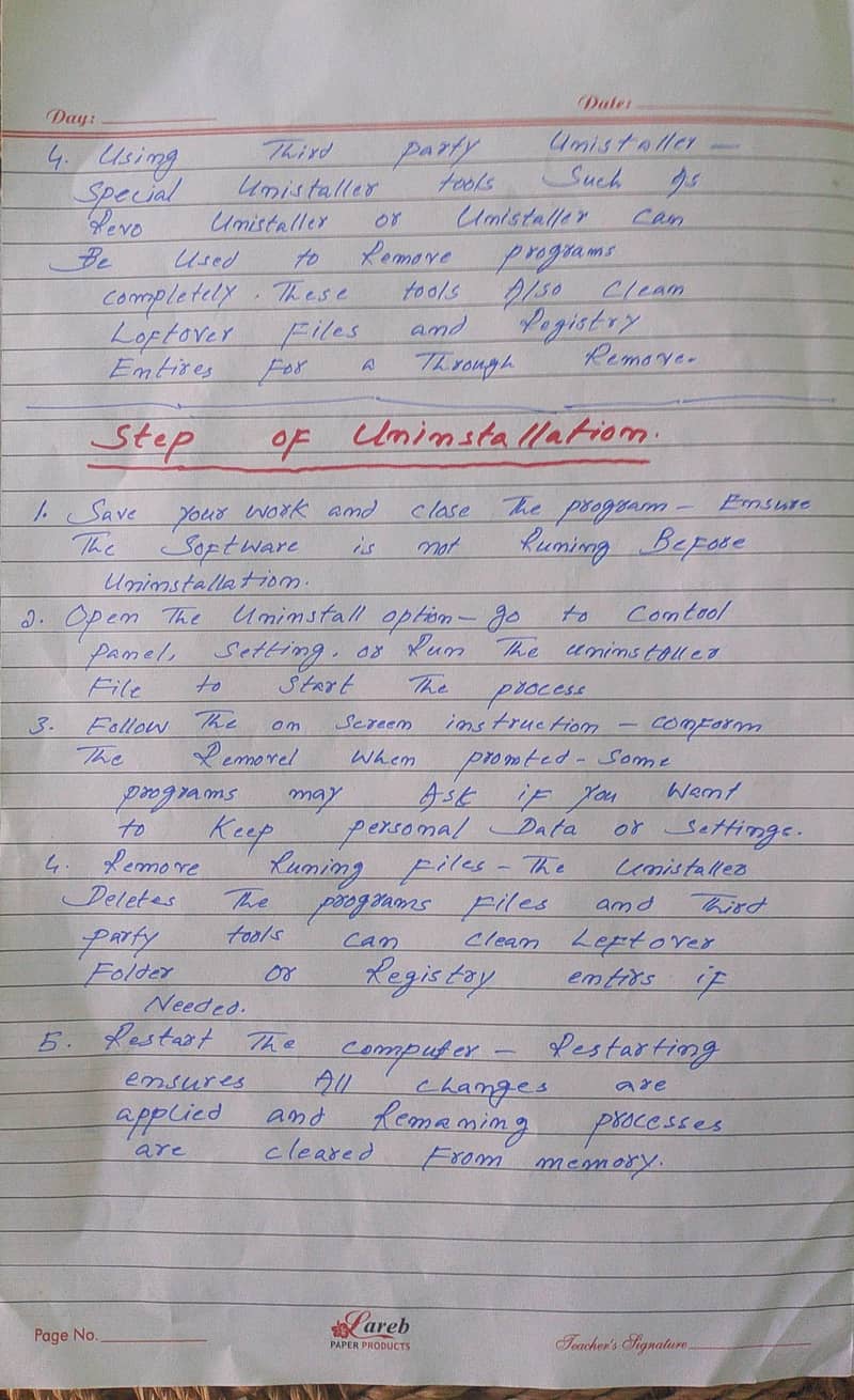 assignment handwriting 7