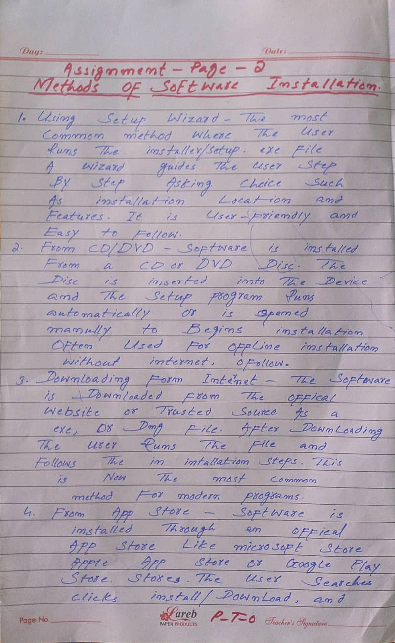 assignment handwriting 10