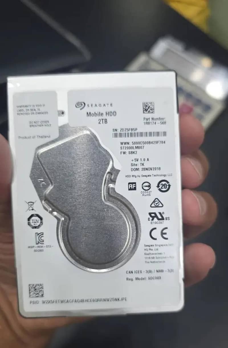 Seagate 2TB Mobile HDD 2.5 Inch SATA Hard Drive Laptop HDD 0