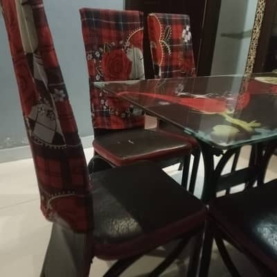 Used Dinning Table with 6 chairs