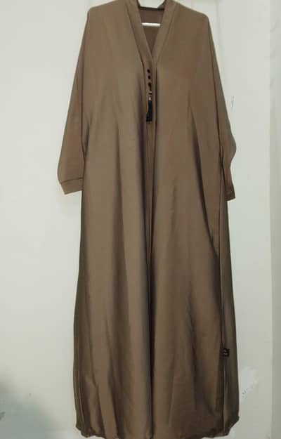 Taupe brown abaya like new single piece