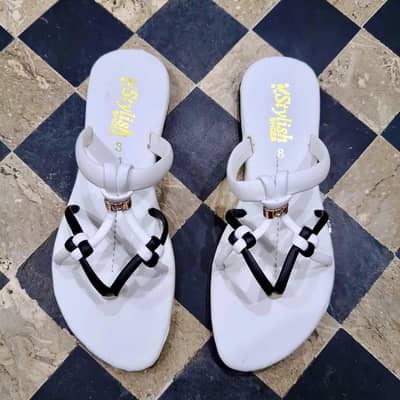 white chapal for girls