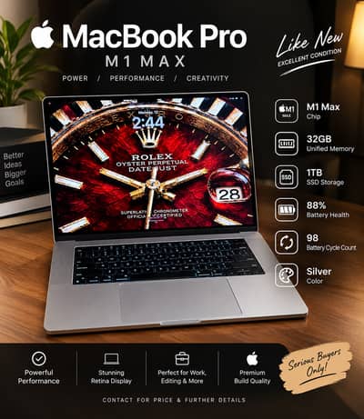 MacBook Pro M1 Max – 32GB RAM | 1TB SSD