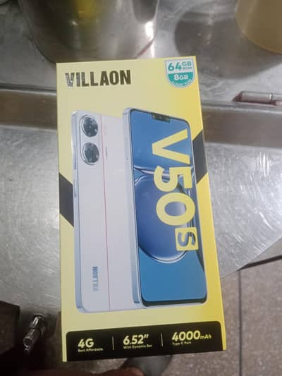 villaon v50s 10/10 Mobile ha 4+4/64 gb memry ha koi masla nhe ha