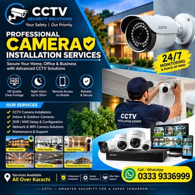 Professional CCTV Camera Installation & Security Solutions Service
