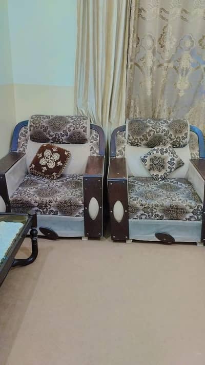 5seater sofa plus 3 glass table