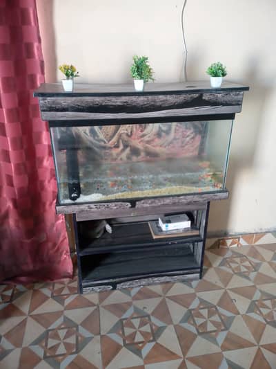 sell big Acqurium only with Air pump and water filter big wala
