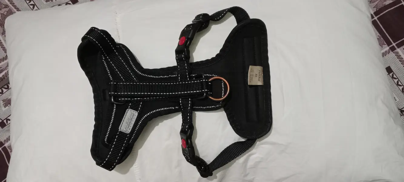 Rukka Pets - Solid Padded Dog Harness with Grab Handle - Black — photo 7