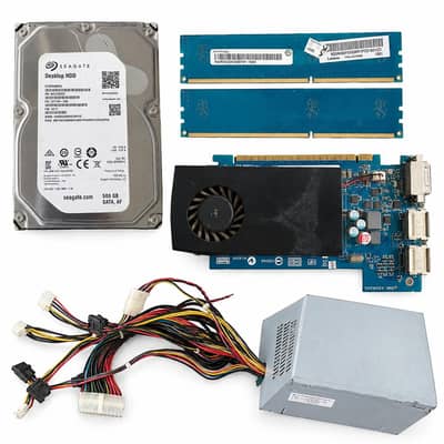 Power Supply / Graphic Card / Ram sticks / Hard Drive