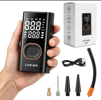 Portable Tire Inflator Air Compressor, Digital, 150 PSI,Rechargeable