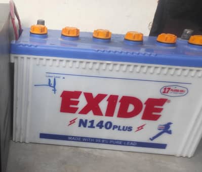 Exide 140 battery 17 plates working condition for ups