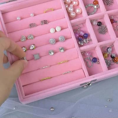 Jewelry Organizer Case Women Fashion