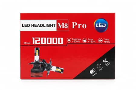 M8 Pro LED Headlight H4 Original 120000 Lumen