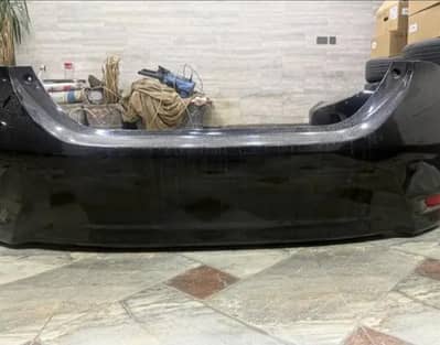 Black Corolla bumpers