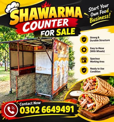 shawarma counter for sale urgent