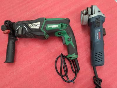 HiKOKI drill machine & Bosch Grinder