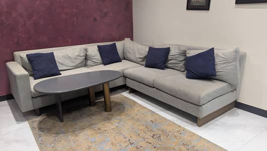 2 luxury L shape sofa sets for sale