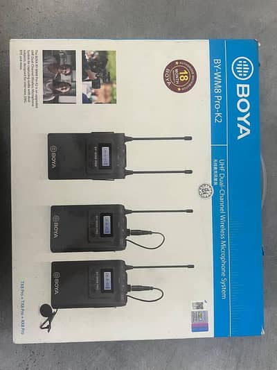 original BOYA BY-WM8 PRO-K2 UHF Dual-Channel/Microphones
