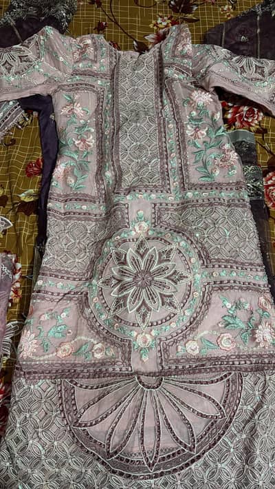lawn pink Adan libas suit 3 pc