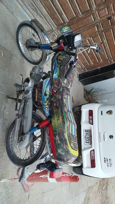 honda 2022 cd 70 karachi number urgent sale