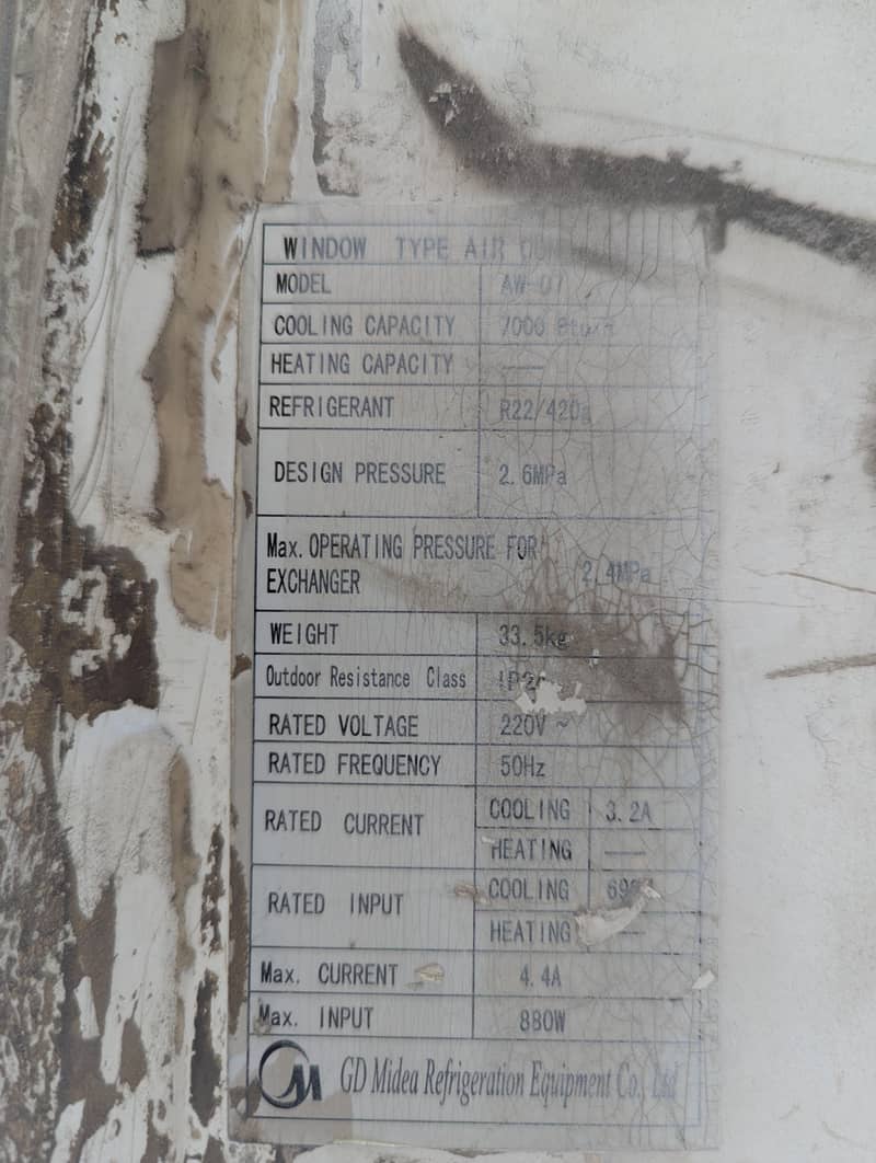 window AC | working condition 3