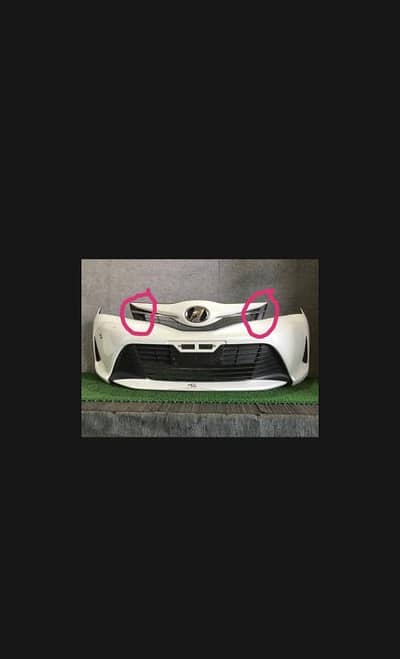 Required: Toyota Vitz 2015, Front Bumber Upper Show Grill