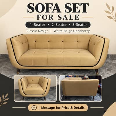 Premium Beige Sofa Set | Used, Excellent Condition 10/10