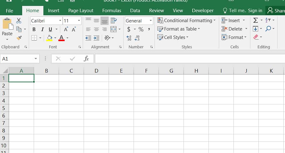 Microsoft (MS) Excel formatting 0