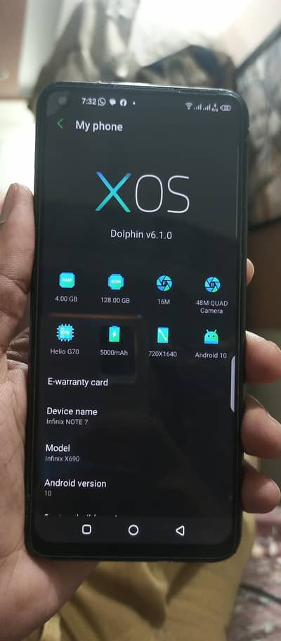 Infinix Note 7 For Sale – 4GB RAM / 128GB ROM