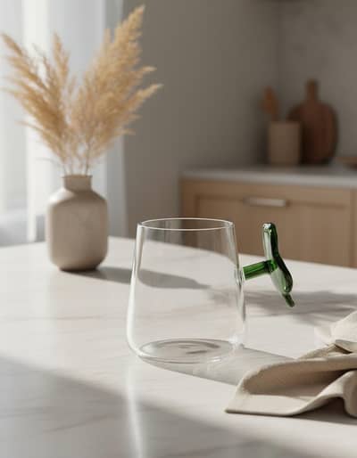 Minimalist borosilicate glass Mug