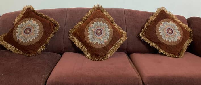 5-seater sofa set for sale (1 three-seater + 2 single-seater)