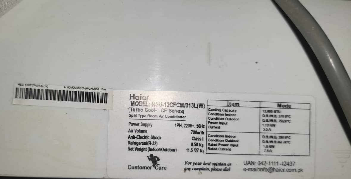 HAIER 1 TON SPLIT AC FOR SALE 50K - Air Conditioners - 1120386720